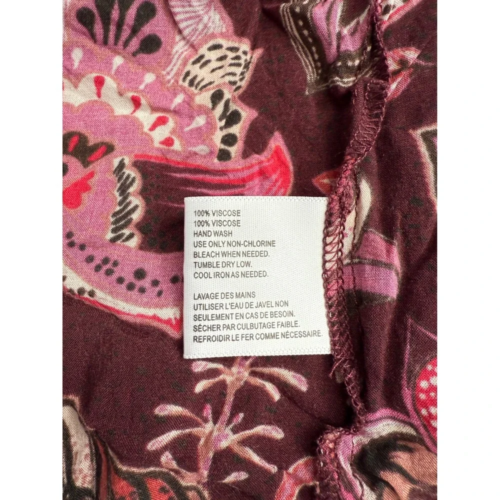 Michael Stars boho print cardigan open front flowy top